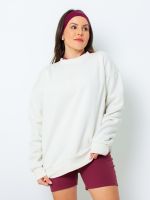 Blusa de Moletom Peluciado Washed Amanda