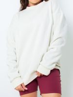 Blusa de Moletom Peluciado Washed Amanda