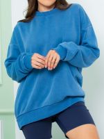 Blusa de Moletom Peluciado Washed Amanda
