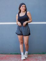 Shorts com Sobreposição e Bolso Posterior Eduarda 