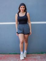 Shorts com Sobreposição e Bolso Posterior Eduarda 