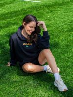 Blusa Moletom Canguru Brasil com Capuz Milena