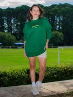 Blusa Moletom Oversized Brasil Luísa
