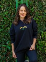 Blusa Moletom Oversized Brasil Luísa