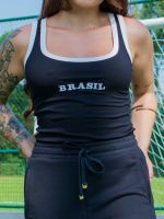 Regata Brasil em Malha Canelada Melanie