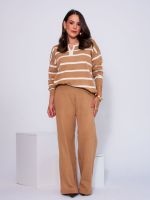 Conjunto Feminino em Tricô Modal Listrado Betina 