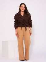 Casaco Feminino Lã Batida Curto Priscila