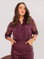 Camisa Feminina com Renda Lorena 