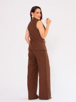 Calça Feminina Alfaiataria Wide Leg Cintura Alta Giovana 