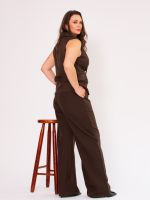 Calça Feminina Alfaiataria Wide Leg Cintura Alta Giovana 