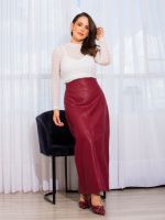 Blusa Feminina de Renda Transparente Manga Longa com Top Incluso Betina