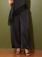 Calça Aladim Feminina Acetinada com Punho e Bolsos Olívia