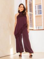 Blusa Feminina Acetinada Gola Alta com Renda Olívia