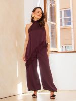 Blusa Feminina Acetinada Gola Alta com Renda Olívia