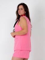 Conjunto Alfaiataria de Colete Alongado e Shorts Talita