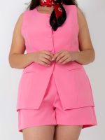 Conjunto Alfaiataria de Colete Alongado e Shorts Talita