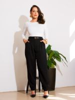 Blusa Feminina Poliamida Manga Longa Decote Canoa Sarah
