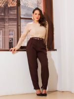 Body Feminino de Renda Manga Longa com Forro Luana