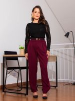 Body Feminino de Renda Manga Longa com Forro Luana