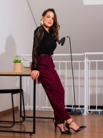 Body Feminino de Renda Manga Longa com Forro Luana