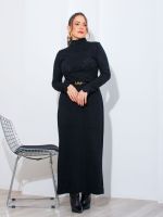 Blusa Feminina de Renda Manga Longa Gola Alta Luana