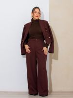 Blusa Feminina de Renda Manga Longa Gola Alta Luana