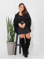 Cardigan Feminino de Tricô Aberto Vazado Luara