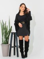 Cardigan Feminino de Tricô Aberto Vazado Luara