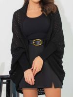 Cardigan Feminino de Tricô Aberto Vazado Luara