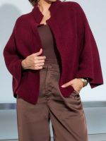 Casaqueto Feminino de Tricô Manga Ampla Estilo Kimono Luiza