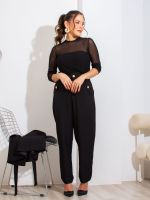 Calça Feminina Alfaiataria Reta com Bolsos Frontais Magda