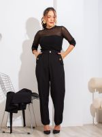Calça Feminina Alfaiataria Reta com Bolsos Frontais Magda