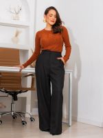 Blusa Feminina Tricô Modal Básica Manga Longa Pati