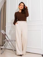 Blusa Feminina Tricô Modal Básica Manga Longa Pati