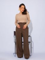 Blusa Feminina Tricô Modal Básica Manga Longa Pati