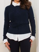 Blusa Feminina Tricô Modal Básica Manga Longa Pati
