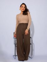 Blusa Feminina Tricô Modal Básica Manga Longa Pati