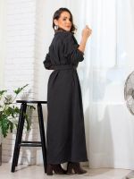 Casaco Feminino Longo Jacquard com Detalhes Eco Lavínia
