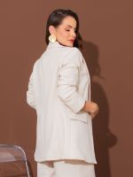 Blazer Feminino Alfaiataria com Bolsos Marcela
