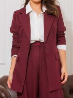 Blazer Feminino Alfaiataria com Bolsos Marcela
