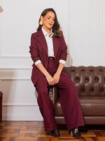 Blazer Feminino Alfaiataria com Bolsos Marcela