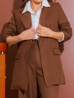 Blazer Feminino Alfaiataria com Bolsos Marcela