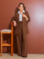 Blazer Feminino Alfaiataria com Bolsos Marcela