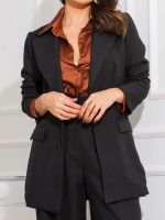 Blazer Feminino Alfaiataria com Bolsos Marcela