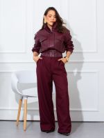 Calça Feminina Alfaiataria Reta com Bolsos Marcela
