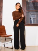 Blusa Feminina Tricô Modal Básica Manga Longa Mel