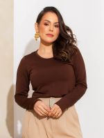 Blusa Feminina Térmica Básica Manga Longa Bella