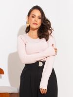 Blusa Feminina Térmica Básica Manga Longa Bella