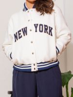 Jaqueta Feminina College Moletom New York Liz