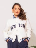 Jaqueta Feminina College Moletom New York Liz